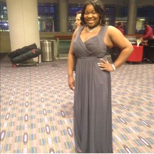 Charcoal Gray Formal Dress